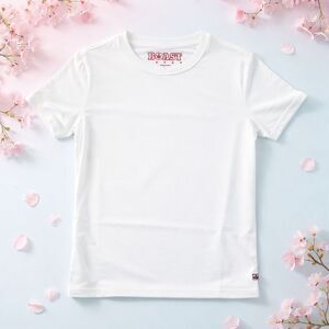 NWT BOAST Girls White Short Sleeve Dry Wicking Tee Shirt  - Size Medium